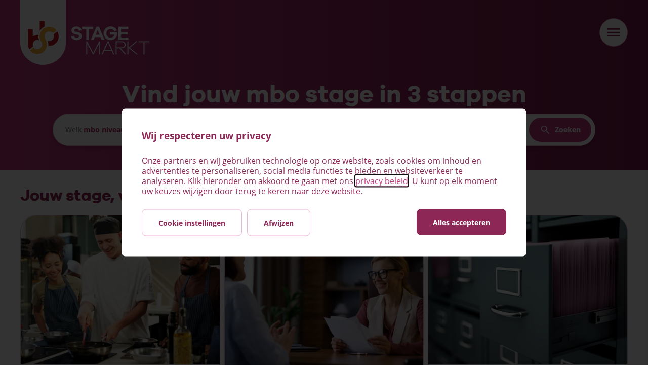 Screenshot https://stagemarkt.nl/