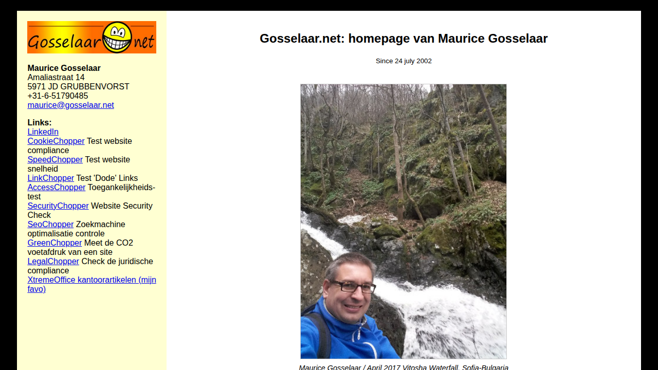 Screenshot https://gosselaar.net/