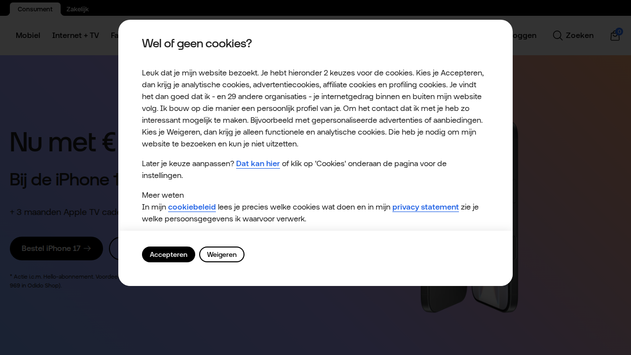 Screenshot https://odido.nl/