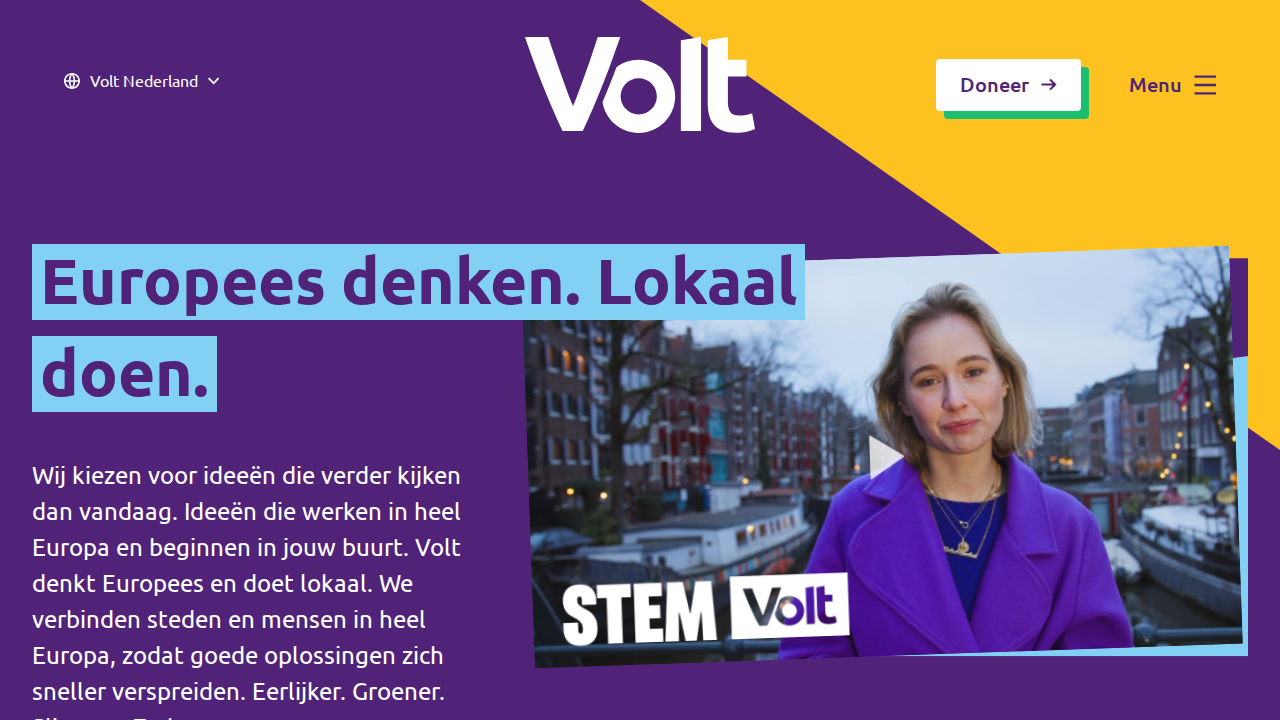 Screenshot https://voltnederland.org/