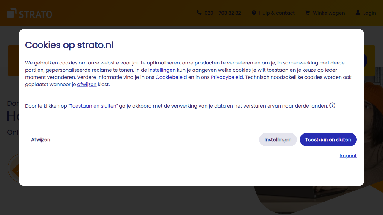 Screenshot https://strato.nl/